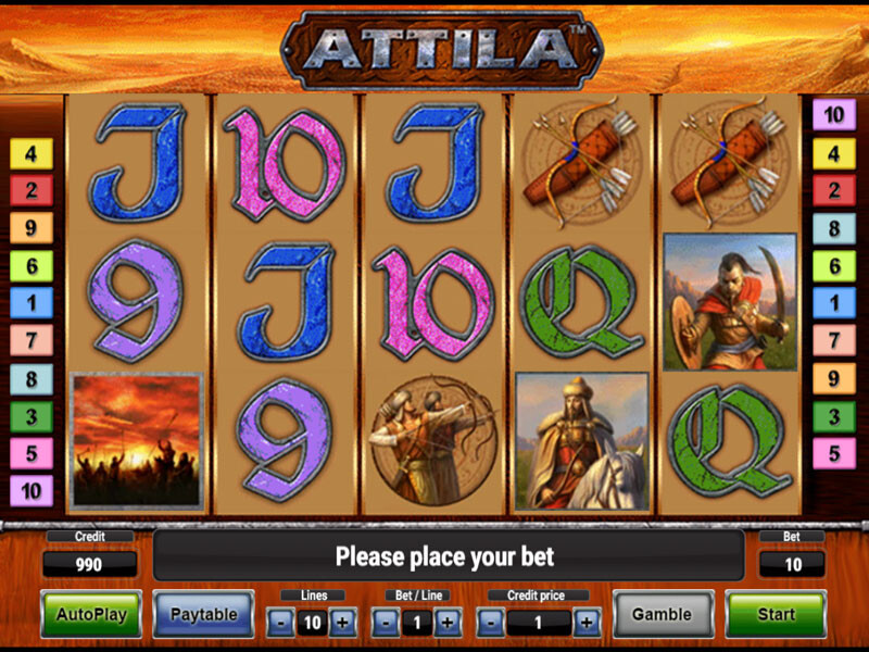 Attila игровой автомат бесплатно. 