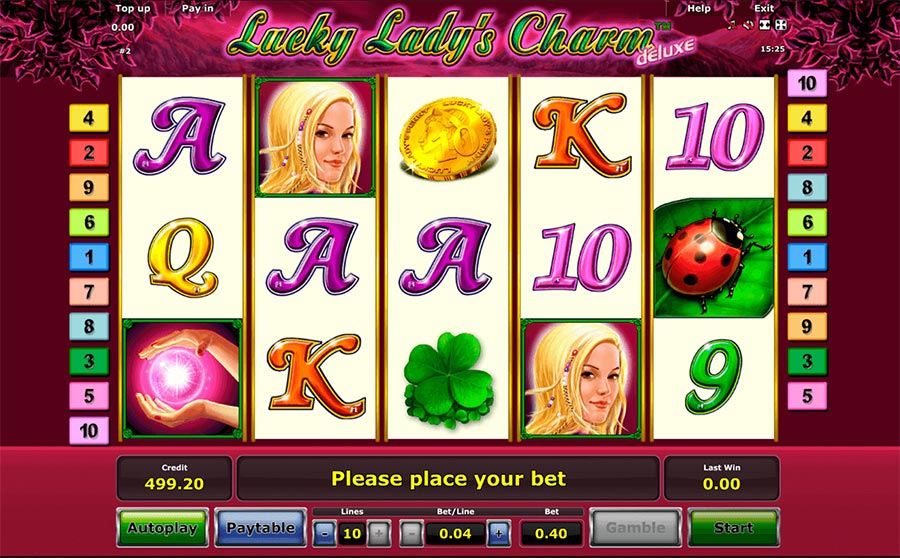 Lucky Lady’s Charm Deluxe онлайн игровой автомат. 